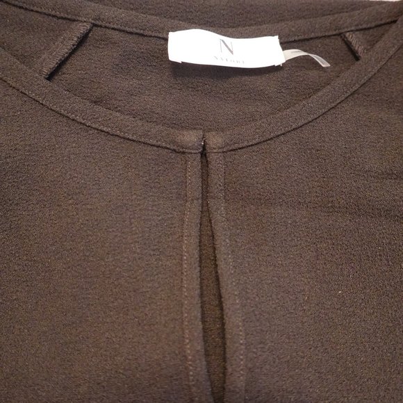 (NWT) Natori Solid Crepe Dress Black Kimono Midi Dress 2X - Picture 15 of 16